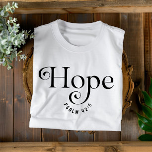 Camiseta cristiana Esperanza para mujeres y niños