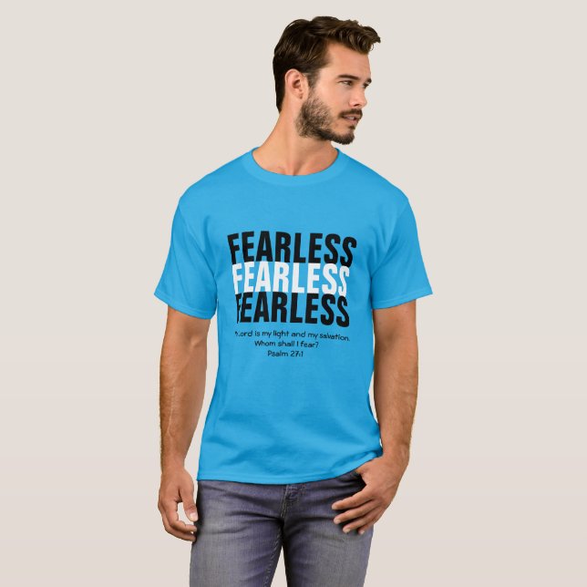 Camiseta Cristiana FEARLESS personalizada (Anverso completo)
