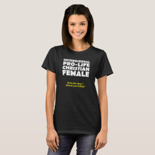 Camiseta Cristiana Femenina Pro Vida Ofensiva Humo