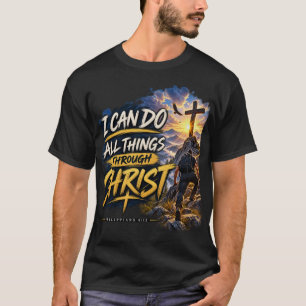 Camiseta cristiana Filipenses 4:13