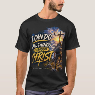 Camiseta cristiana Filipenses 4:13