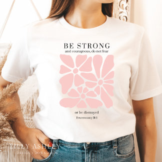 Camiseta cristiana floral retro para su verso bíbl