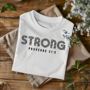 Camiseta cristiana fuerte para hombres y mujeres
