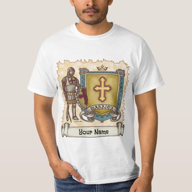 Camiseta cristiana Guerrero Para Dios  (Anverso)