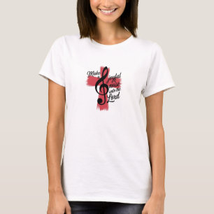 Camiseta cristiana Haz un ruido alegre 