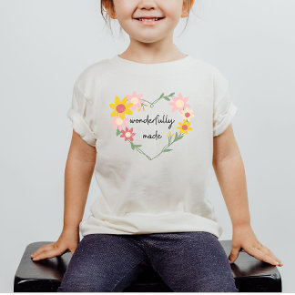 Camiseta cristiana hecha maravillosamente