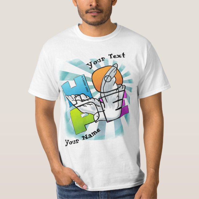 Camiseta cristiana Hope Dove  (Anverso)