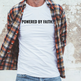Camiseta cristiana impulsada por la fe
