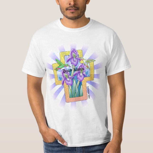 Camiseta cristiana Iris Cross (Anverso)