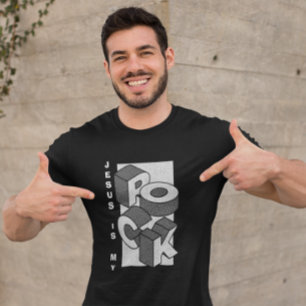 Camiseta Cristiana Isométrica JESÚS ES MI ROCA