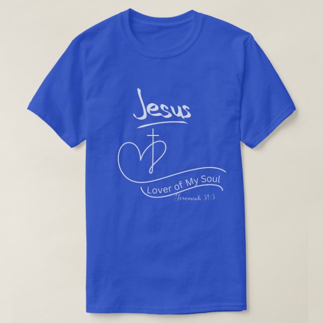 Camiseta Cristiana Jesús Amor De Mi Alma (Diseño del anverso)