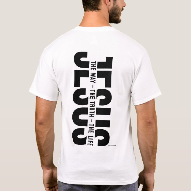 Camiseta Cristiana - Jesús en todo el camino (Reverso)