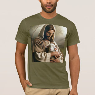 CAMISETA CRISTIANA JESÚS Y CORDERO