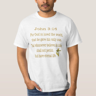 Camiseta cristiana Juan 3:16