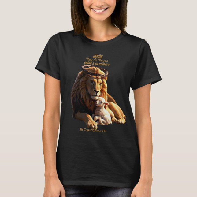 Camiseta Cristiana | León de Judá | Jesús  (Anverso)