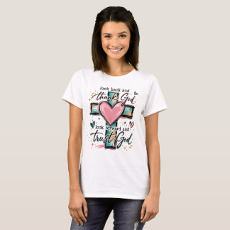 Camiseta Cristiana Mira Atrás y Da Gracias a Dios