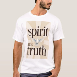 Camiseta cristiana para hombres Espíritu y Verdad