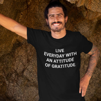 Camiseta cristiana para hombres Gratitud en la Fe