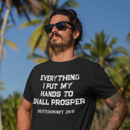 Camiseta cristiana para hombres prósperos