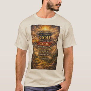 Camiseta cristiana para hombres Romanos 8:28