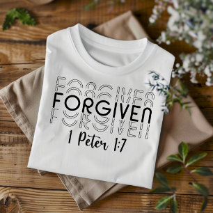 Camiseta cristiana para hombres y mujeres perdonad