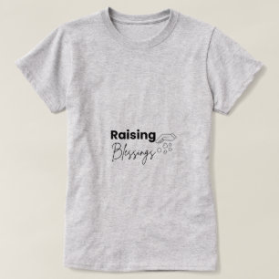 Camiseta cristiana para mamá que cría bendiciones