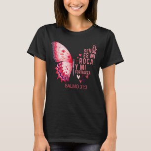 Camiseta cristiana para mujer y mujer en espanol S