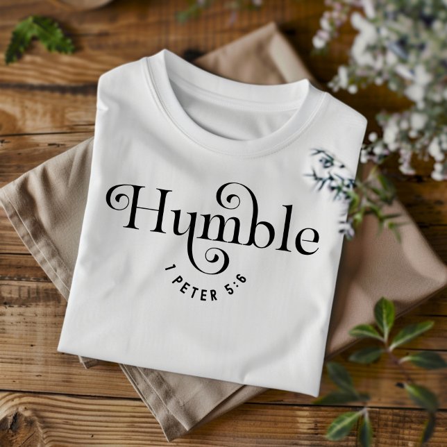 Camiseta cristiana para mujeres y niños humildes (Subido por el creador)
