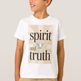 Camiseta cristiana para niños Espíritu y Verdad
