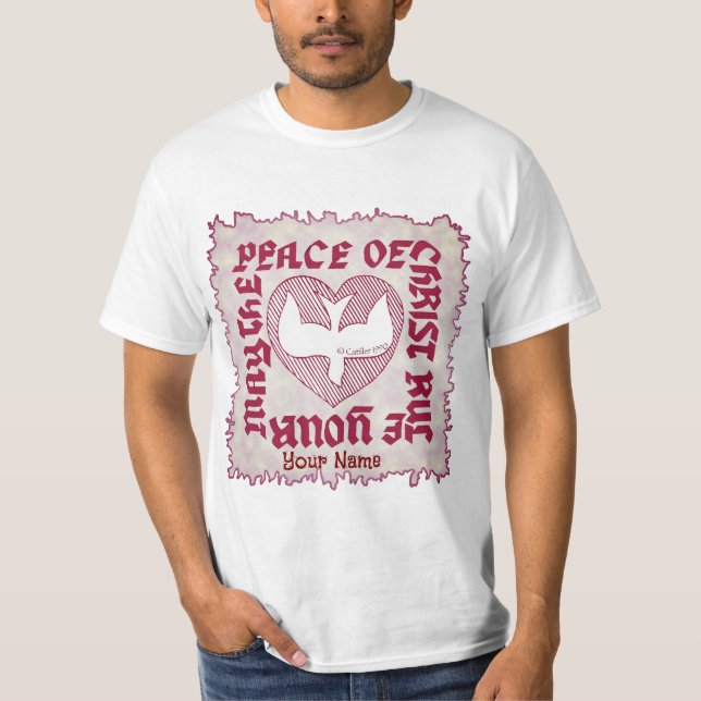 Camiseta cristiana Peace of Christ   (Anverso)