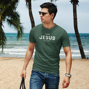 Camiseta cristiana personalizada para hombres