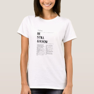 Camiseta cristiana Salmo 46 Mujer