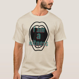 Camiseta cristiana soy testigo.