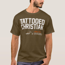 Camiseta "cristiana" tatuada de HD Brown - para