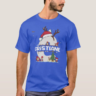 Camiseta Cristiane Christmasw Cristiane Nombre para navidad