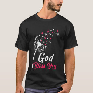 Camiseta Cristianismo DIOS TE BENDIGA Diente de león Dandel