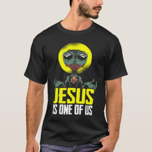 Camiseta Cristianismo Religión Cristiana Católica Alien Jes