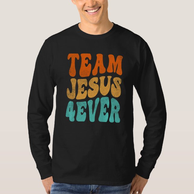 Camiseta Cristianismo Retro Fe Cristo Salvador del Señor Eq (Anverso)