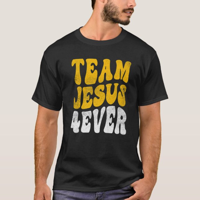 Camiseta Cristianismo Retro Fe Cristo Salvador del Señor Eq (Anverso)