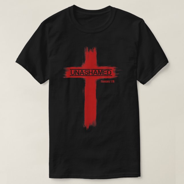 Camiseta Cristianismo sin vergüenza romanos 116 (Diseño del anverso)