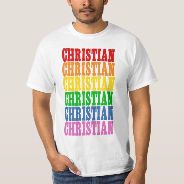 Camiseta Cristiano Arcoiris (Anverso)