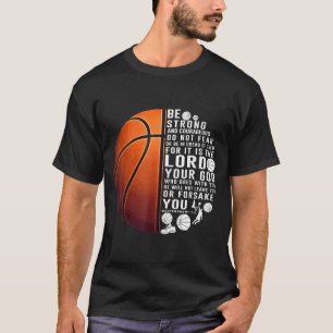 Camiseta Cristiano Baloncesto Deuteronomio 31 6