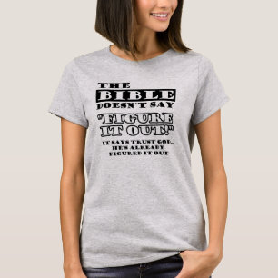 Camiseta Cristiano confía en que Dios lo tiene resuelto