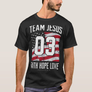 Camiseta Cristiano - Equipo Jesús 03 Fe Esperanza Amor 