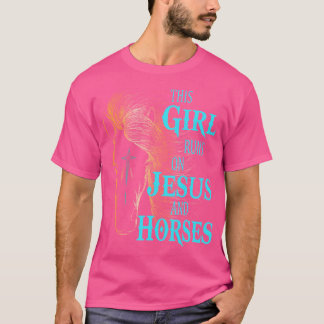 Camiseta Cristiano Este Chica Corre Sobre Jesús Caballos Eq