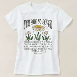 Camiseta Cristiano estético eres tan querido verso de la Bi