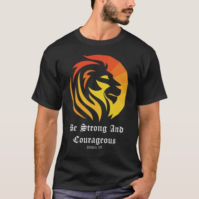 Camiseta Cristiano/Fe Sean Fuertes y Valientes (Anverso)