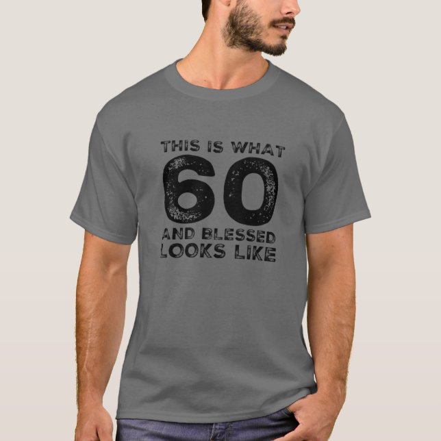 Camiseta Cristiano, Fiesta De Cumpleaños De 60 Años (Anverso)