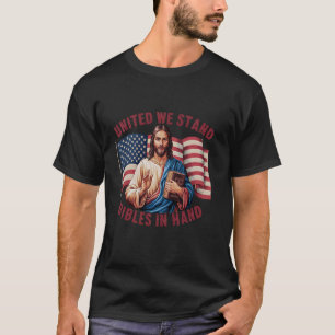 Camiseta Cristiano Jesús 4 de julio Unidos Apoyamos la Bibl