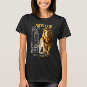 Camiseta Cristiano Jesús es mi Dios Rey Mi Señor Mi Salvado